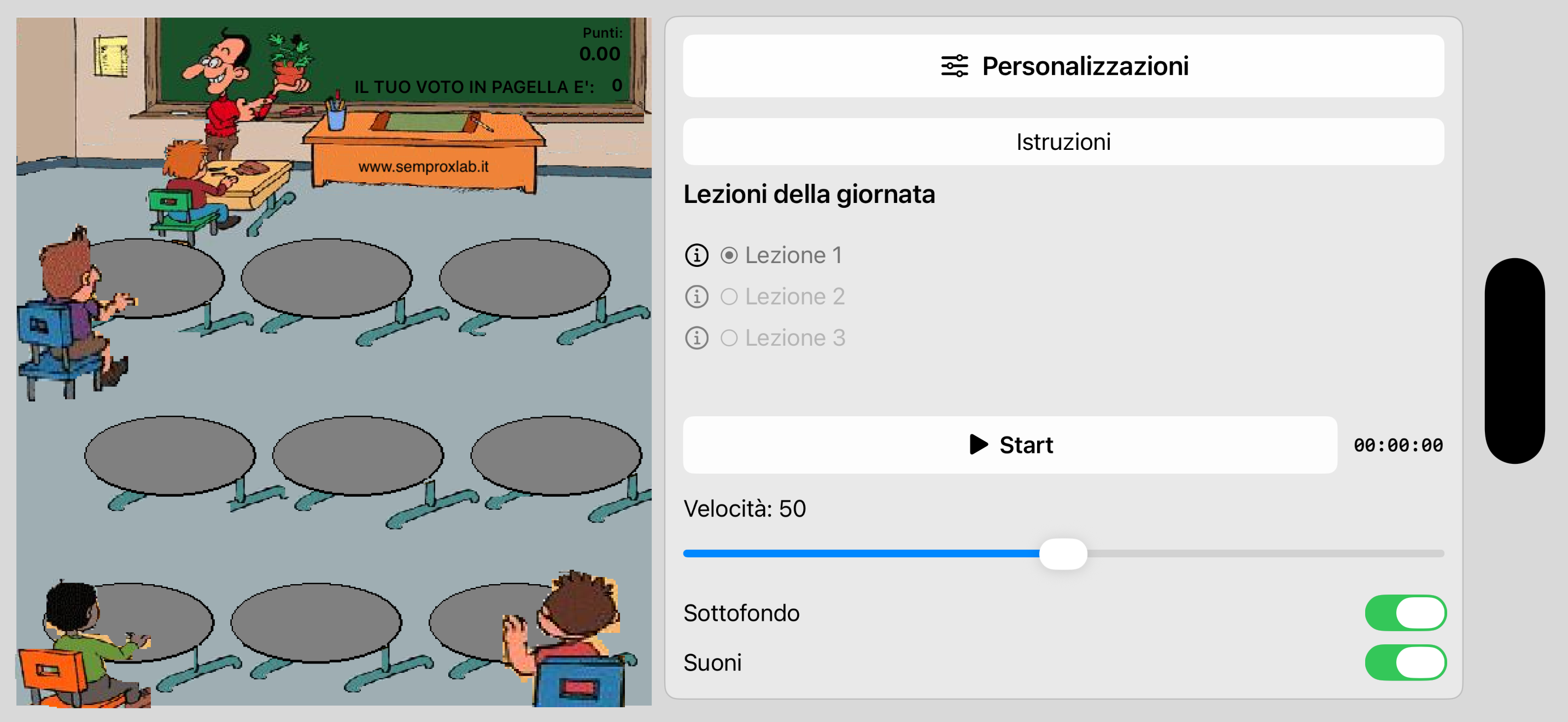 Acciacca Prof su iPhone